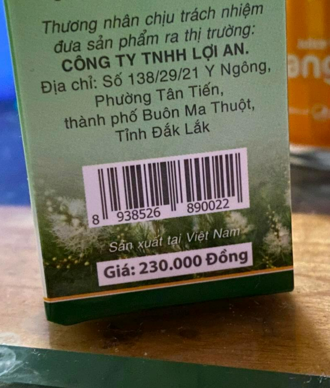 Tinh dầu lợi An 