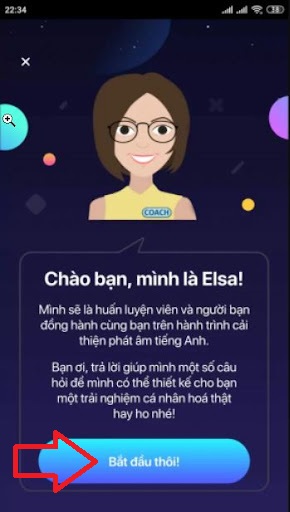 Cách dùng Elsa Speak bước 1